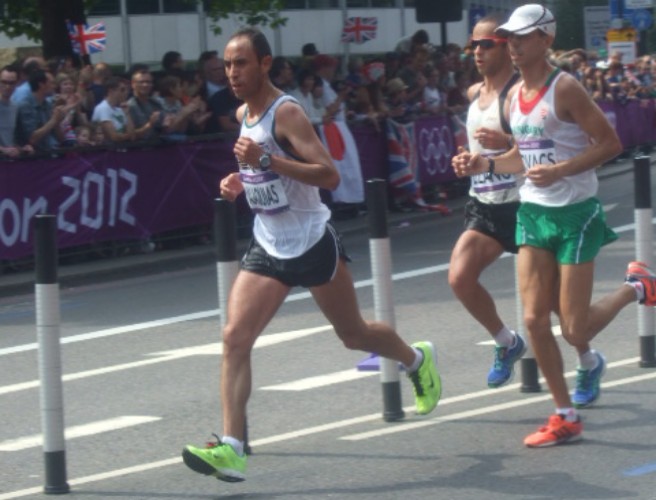 Runners at 2012 Men's Olympic Marathon in London